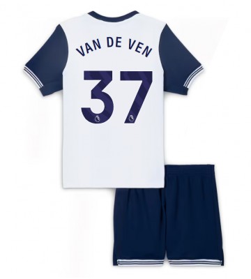 Tottenham Hotspur Micky van de Ven #37 Hemmakläder Barn 2024-25 Kortärmad (+ Korta byxor)